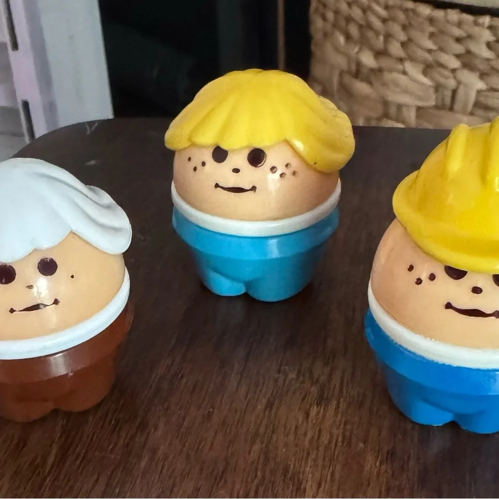 Little Tikes Chunky Little People Figures Toddle Tots Lot of 7 Vintage 1990 - Picture 2 of 4